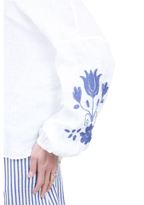 LINO/RICAMO MADAME VENICE | Camicie | CRISTINAB.CO/BLU